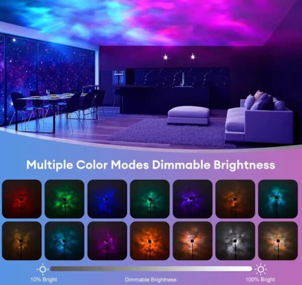 USB 16-in-1 Water Pattern Night Light with Remote Control - Image 5