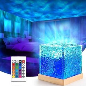 USB 16-in-1 Water Pattern Night Light with Remote Control