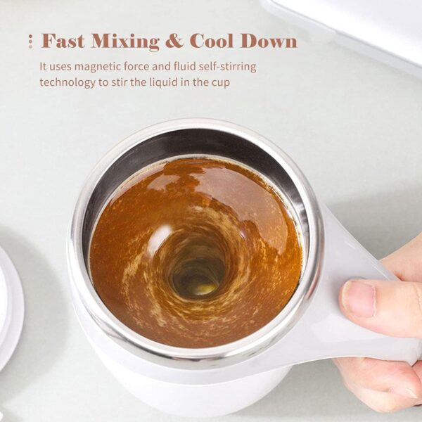 Automatic Magnetic Stirring Coffee Mug - Image 5