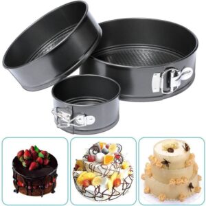 Non-Stick Cake Mould Set – 3 PCS Round Baking Pans
