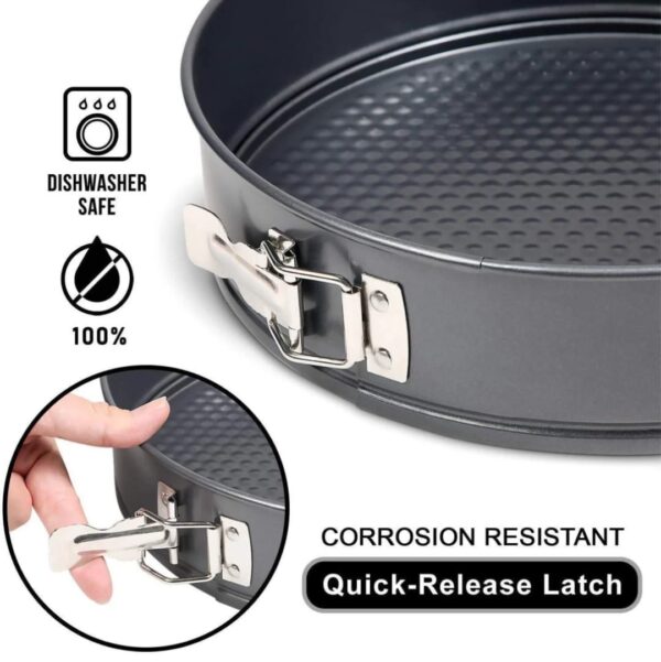 Non-Stick Cake Mould Set – 3 PCS Round Baking Pans - Image 5