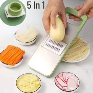 5 in 1 Vegetable, Fruit & Potato Slicer, Peeler, Dicer, Cutter & Chopper