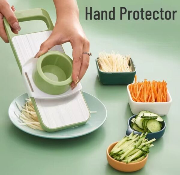5 in 1 Vegetable, Fruit & Potato Slicer, Peeler, Dicer, Cutter & Chopper - Image 3