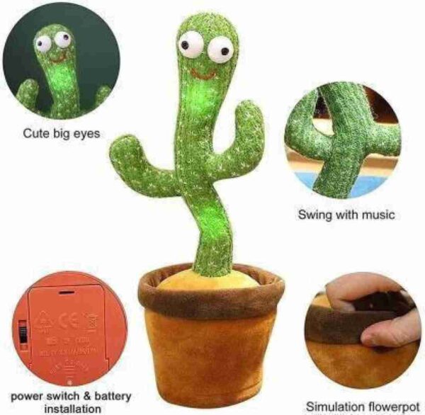 Dancing & Talking Cactus Toy – Repeats, Records & Grooves! - Image 2