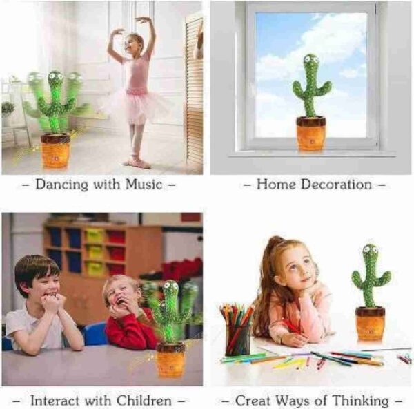 Dancing & Talking Cactus Toy – Repeats, Records & Grooves! - Image 4