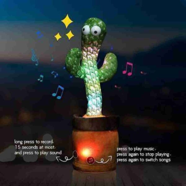 Dancing & Talking Cactus Toy – Repeats, Records & Grooves! - Image 5