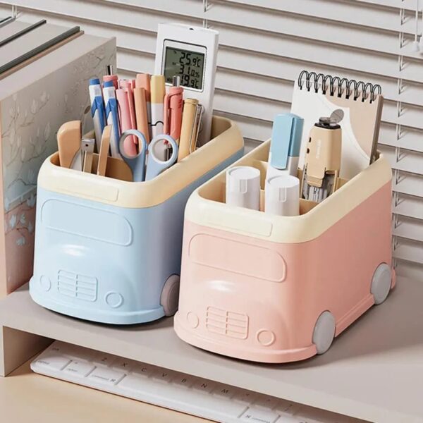 Bus-Shaped Stationery Organizer - Image 2