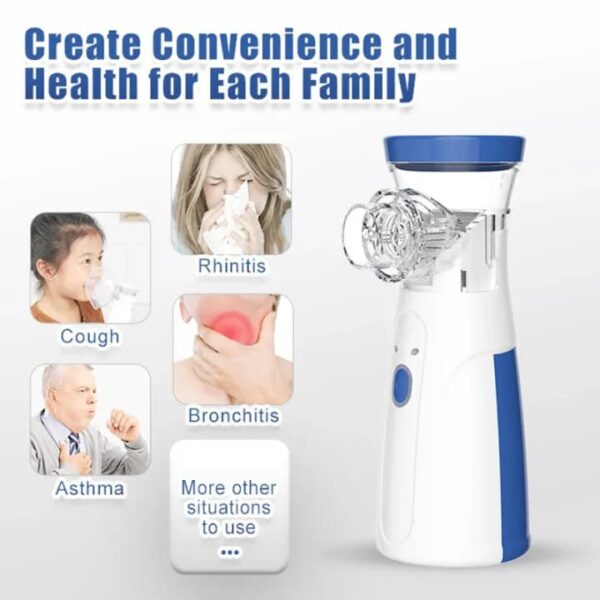 Mini Mesh Nebulizer – Portable Handheld Effective Respiratory Solution - Image 2