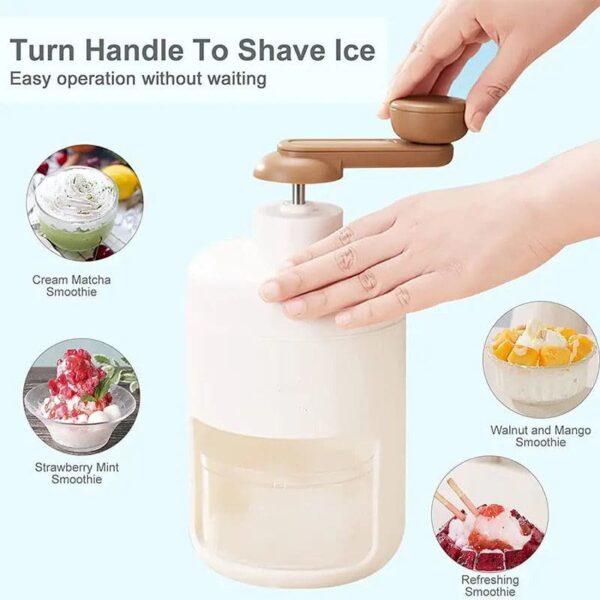 Manual Ice Crusher Machine – Portable and Easy-to-Use Ice Shaver - Image 2