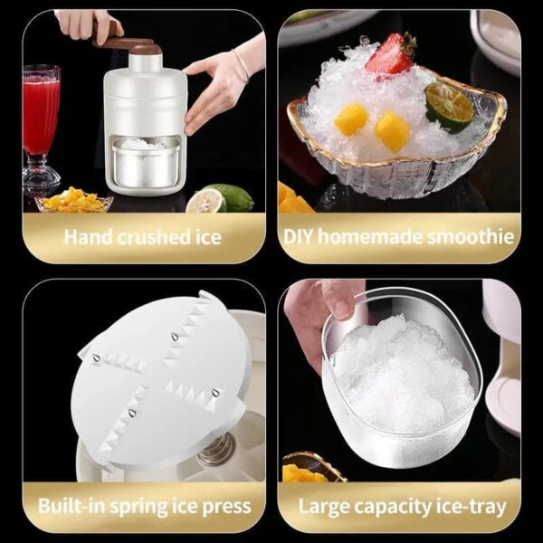 Manual Ice Crusher Machine – Portable and Easy-to-Use Ice Shaver - Image 4