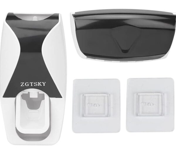 Wall-Mounted Black ABS Toothpaste Dispenser - Image 3