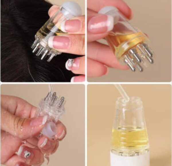 1pc Scalp Applicator Comb – Travel Portable Hair Oil Applicator Bottle - Image 4