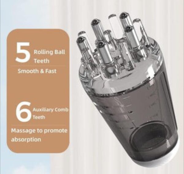 1pc Scalp Applicator Comb – Travel Portable Hair Oil Applicator Bottle - Image 3
