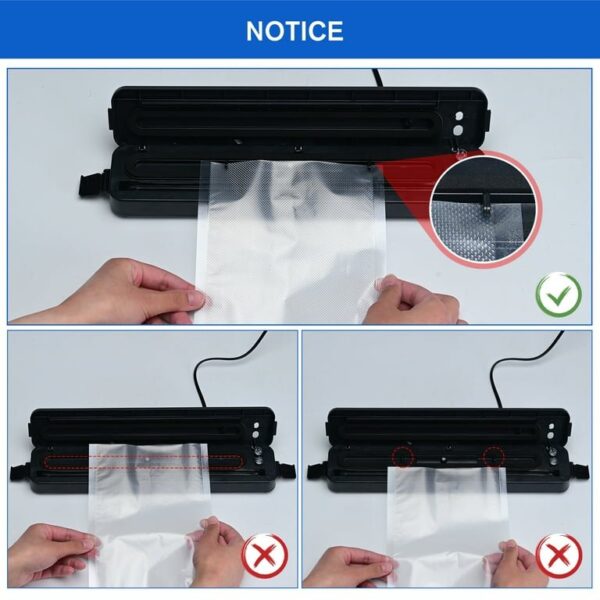 Vacuum Sealer Machine with 10 Bags – Food Preservation & Storage System - Image 3