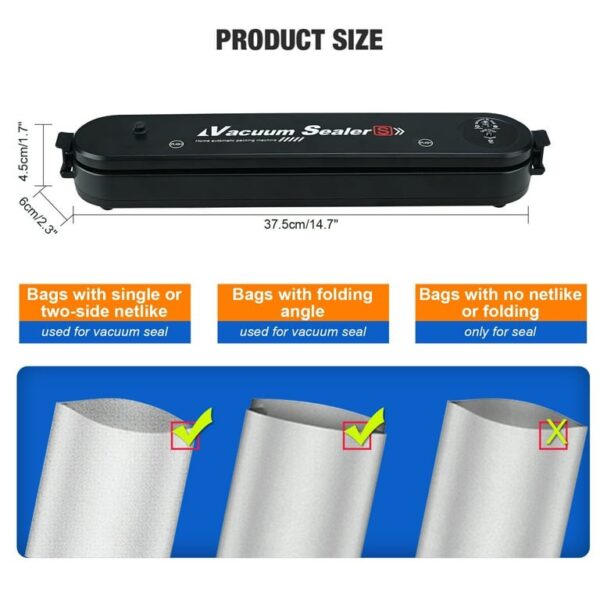 Vacuum Sealer Machine with 10 Bags – Food Preservation & Storage System - Image 5