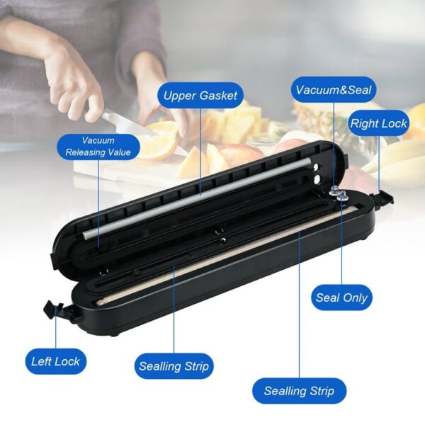 Vacuum Sealer Machine with 10 Bags – Food Preservation & Storage System - Image 2