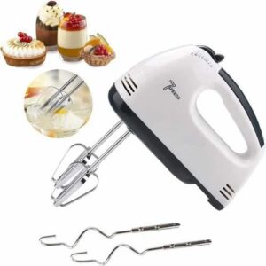 Scarlett Electric Hand Beater – 7-Speed Lightweight Hand Mixer for Baking & Cooking