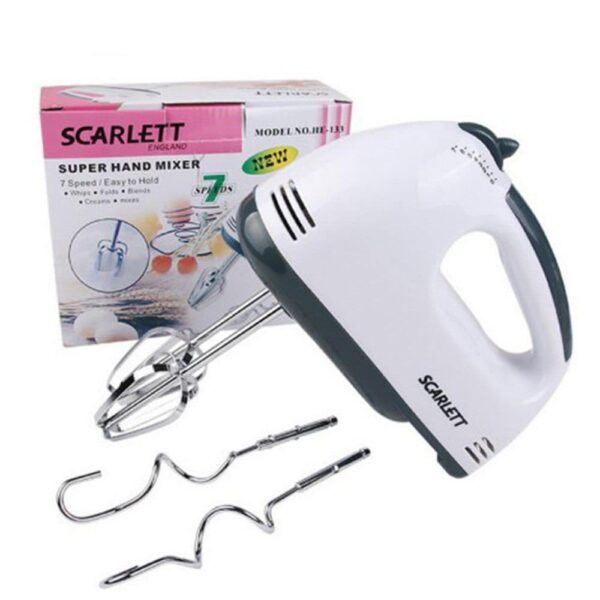 Scarlett Electric Hand Beater – 7-Speed Lightweight Hand Mixer for Baking & Cooking - Image 4
