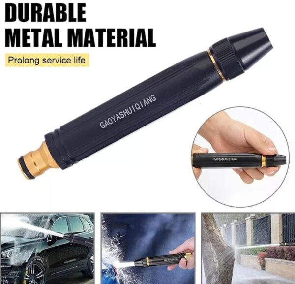 High Pressure Metal Water Spray Gun – Garden Hose Nozzle with Jet & Mist Modes - Image 3