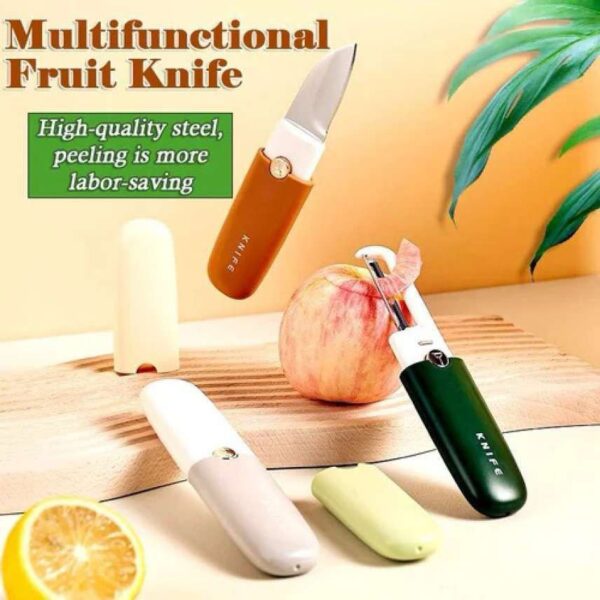 2 in 1 Fruit Peeler with Knife - Image 3