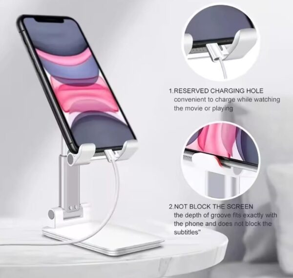 Foldable Mobile Phone Holder Stand – Universal & Adjustable - Image 3