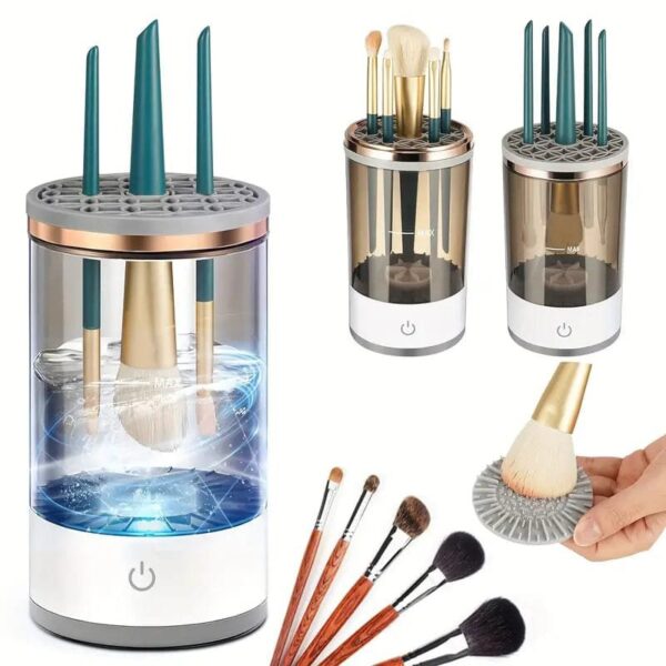 3-in-1 Automatic Makeup Brush Cleaner & Dryer with Stand