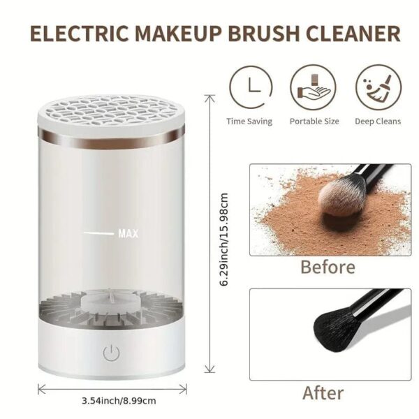 3-in-1 Automatic Makeup Brush Cleaner & Dryer with Stand - Image 4