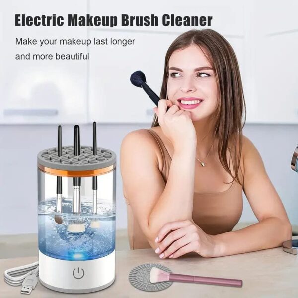 3-in-1 Automatic Makeup Brush Cleaner & Dryer with Stand - Image 3