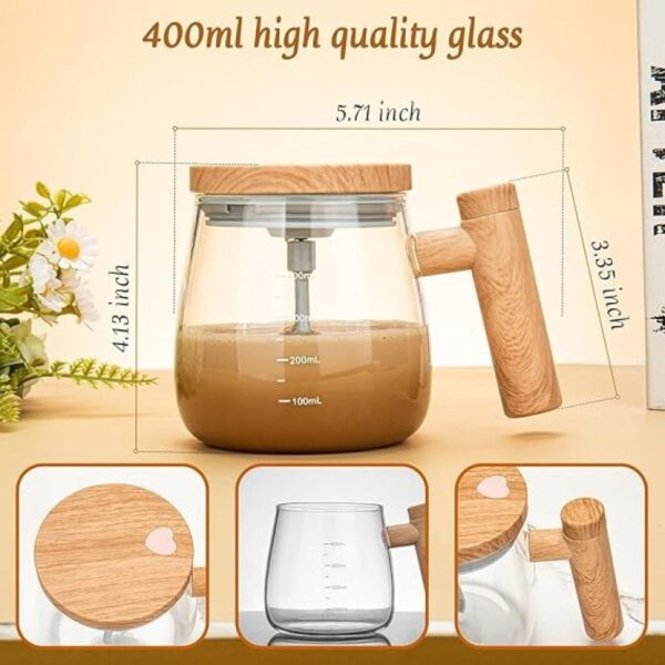 Self-Stirring Mug 400ml – Electric Auto Mixing Cup - Image 4