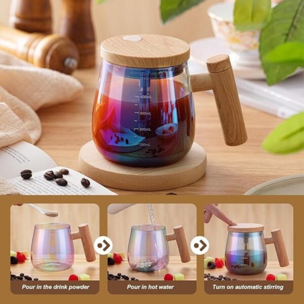 Self-Stirring Mug 400ml – Electric Auto Mixing Cup - Image 3