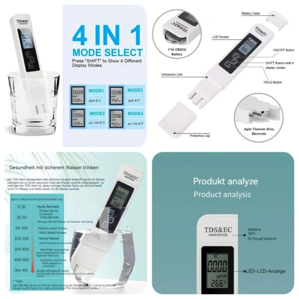 Digital TDS Water Quality Tester – Drinking Water Purity Meter - Image 5