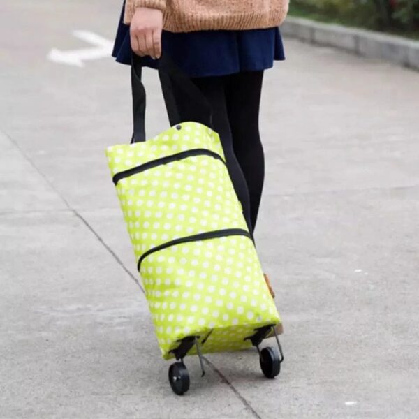 Large Capacity Expandable Foldable Shopping Trolley Bag - Image 2
