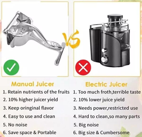 Automoness Manual Juicer – Heavy Duty Single Press Lemon Squeezer - Image 5