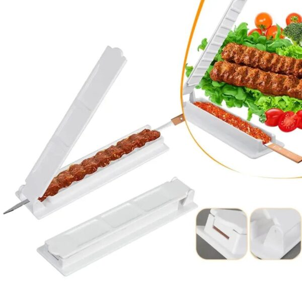Kabab Maker for Skewers – Manual Kebab Press Mould Tool