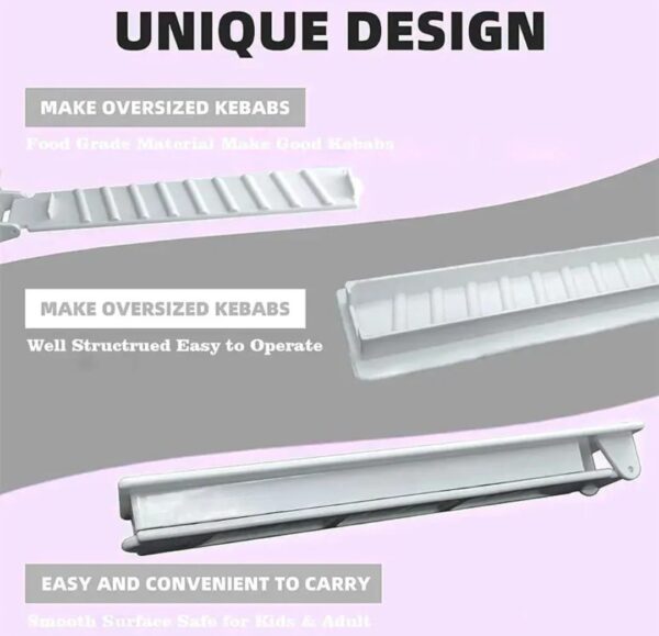 Kabab Maker for Skewers – Manual Kebab Press Mould Tool - Image 5