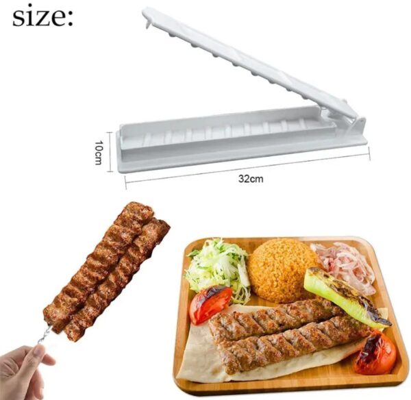 Kabab Maker for Skewers – Manual Kebab Press Mould Tool - Image 3