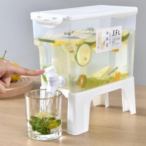 3.5L Drink & Beverage Dispenser Jar with Faucet and Stand