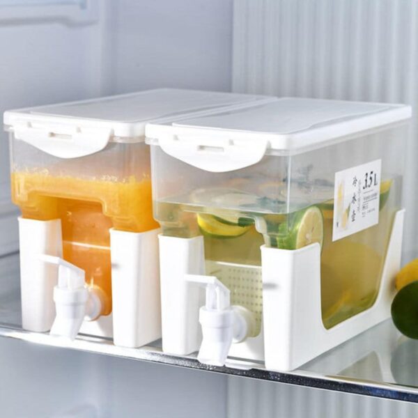 3.5L Drink & Beverage Dispenser Jar with Faucet and Stand - Image 2