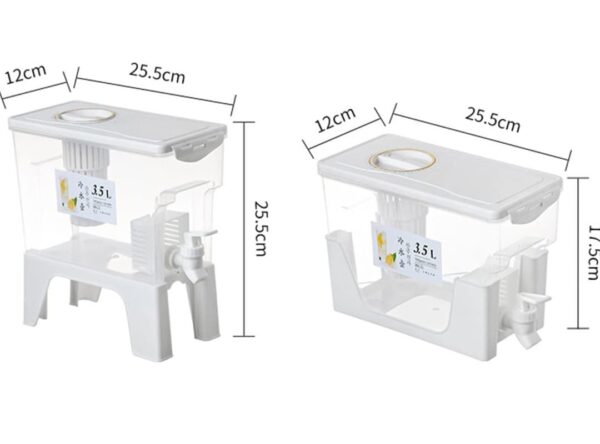 3.5L Drink & Beverage Dispenser Jar with Faucet and Stand - Image 5