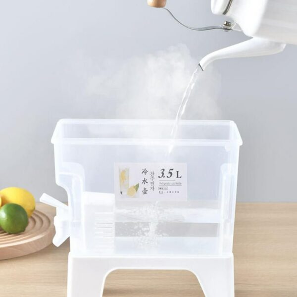 3.5L Drink & Beverage Dispenser Jar with Faucet and Stand - Image 3