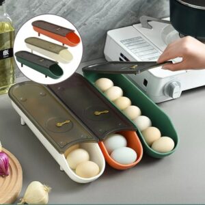 Automatic Rolling Egg Storage Box with Date Record – 1 Pc