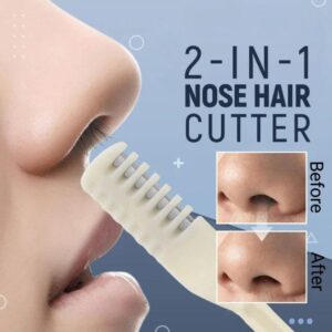 Pack of 4 Washable Nose Hair Removers – 360° Rotating Nasal Hair Trimmer Set