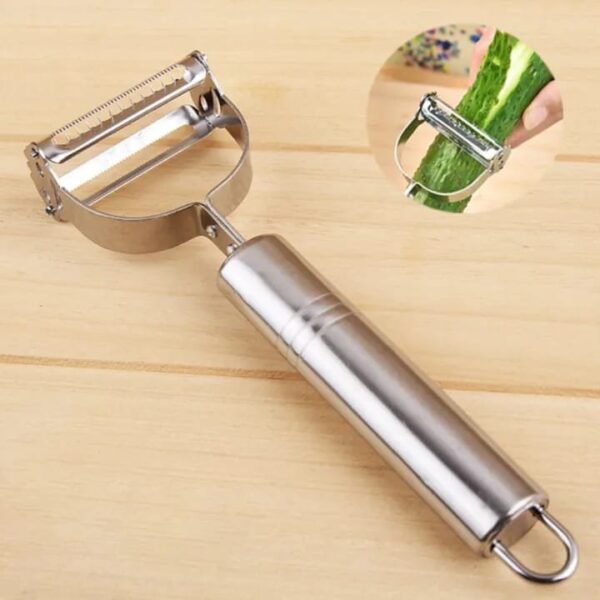 Multicolor Stainless Steel Grater & Multi-Function Fruit Peeler - Image 2