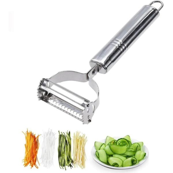 Multicolor Stainless Steel Grater & Multi-Function Fruit Peeler - Image 4