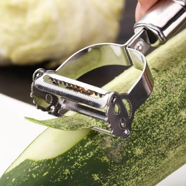 Multicolor Stainless Steel Grater & Multi-Function Fruit Peeler - Image 3