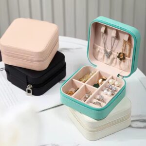 Mini Leather Square Jewellery & Cosmetic Storage Box