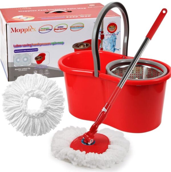 360° Spin Mop and Bucket with Wringer Set