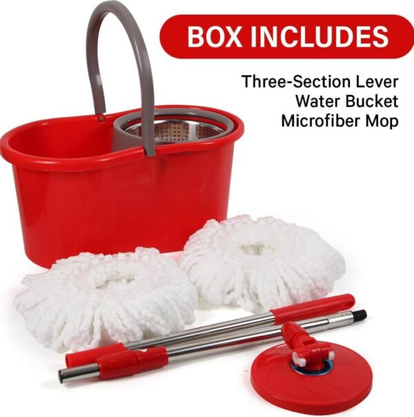 360° Spin Mop and Bucket with Wringer Set - Image 4