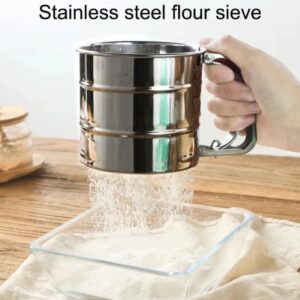 Stainless Steel Flour Strainer – Fine Mesh Sifter for Baking