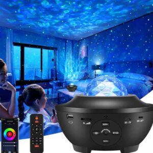 Galaxy Star Projector with Bluetooth Music & Ocean Wave Effects